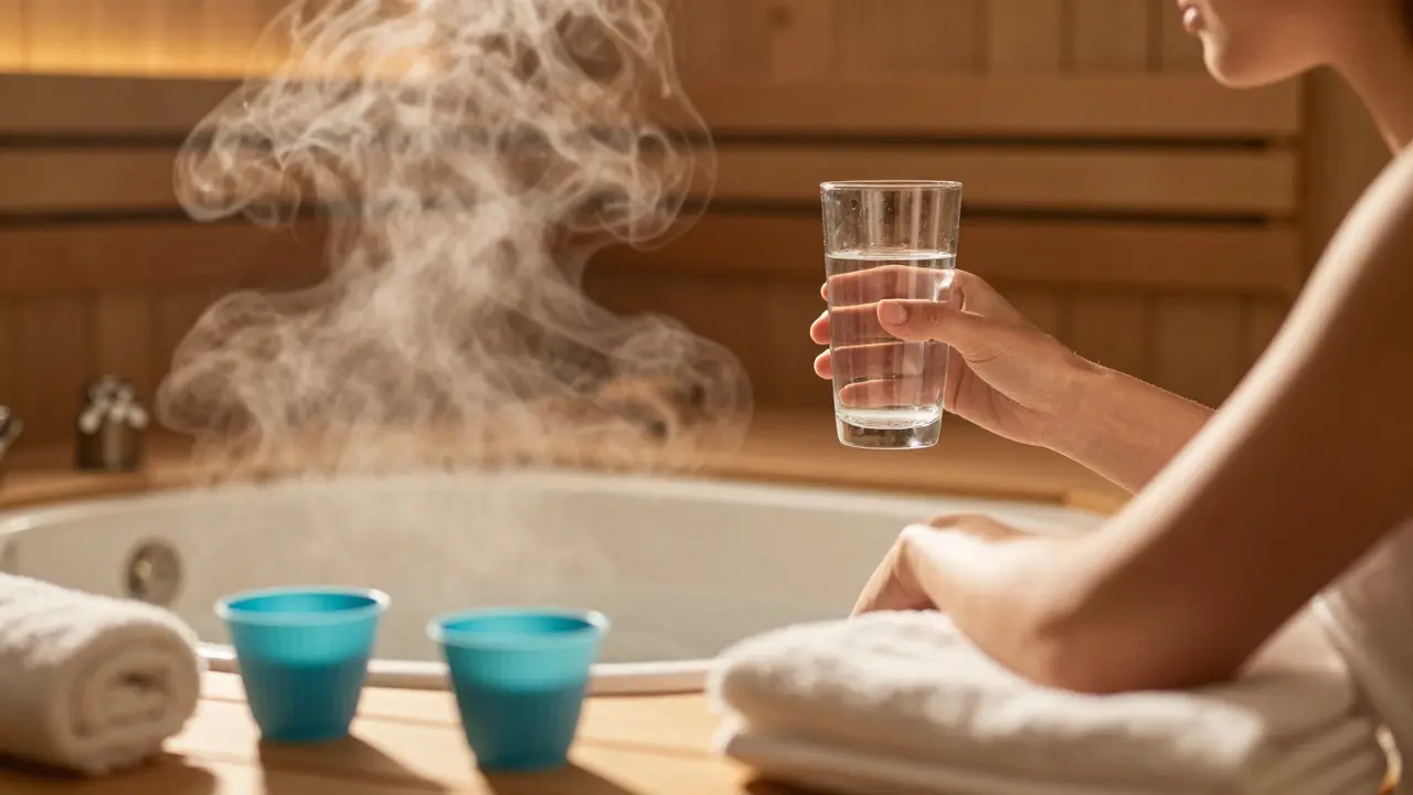 Relaxace po proceduře s vodou a parou v domácí lázní